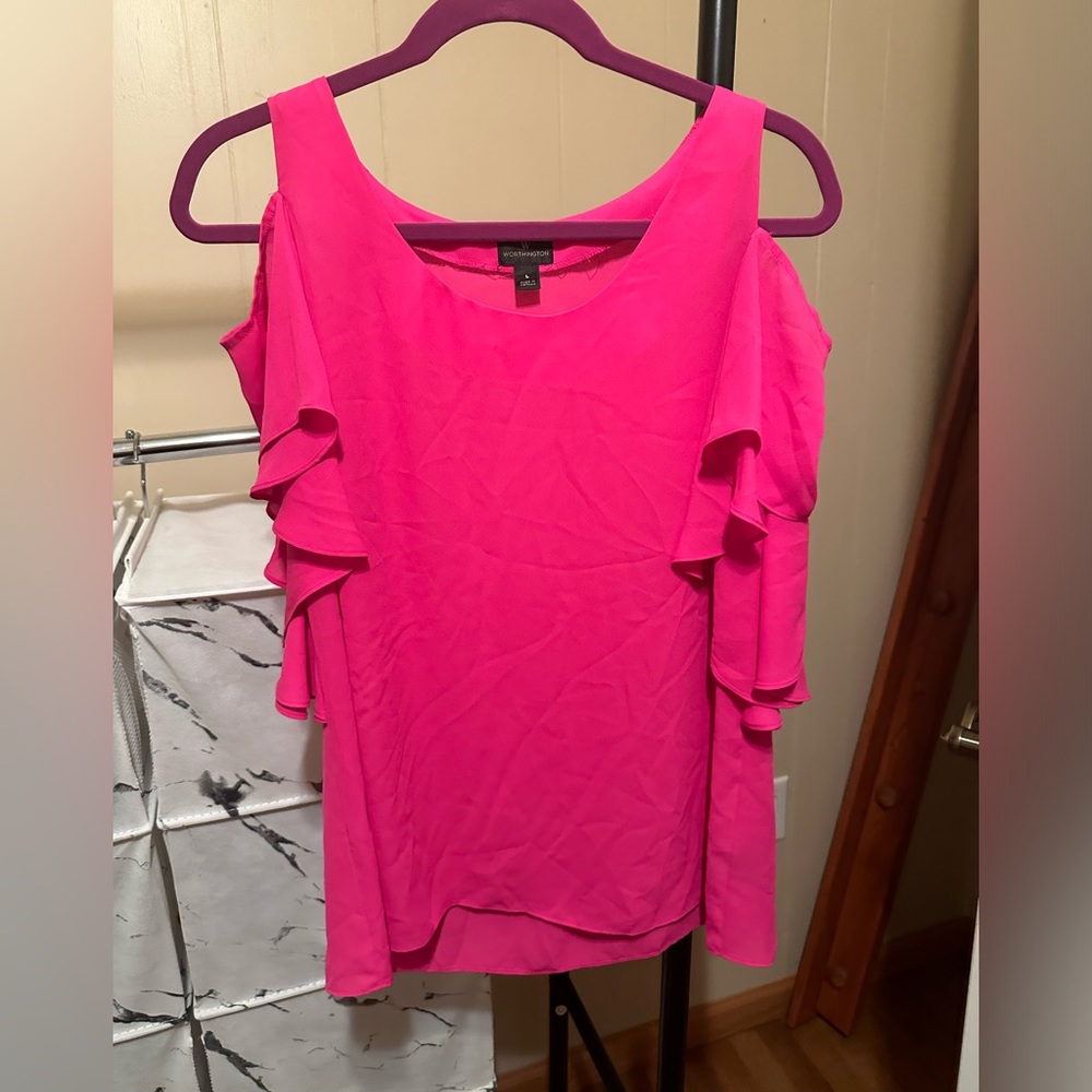 Worthington Hot Pink L Tank shirt Women